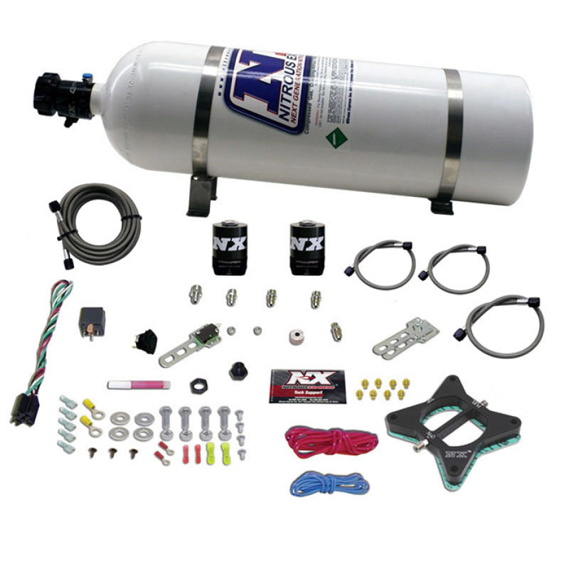 Nitrous Express 4.6L 2 Valve Plate System w/ 15 lb Bottle - 20946-15