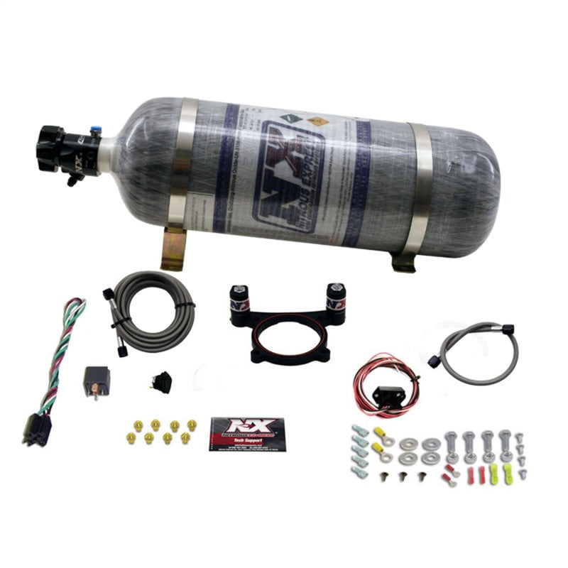 Nitrous Express 5.0L Coyote and 7.3L Godzilla Plate System(50-200 HP) w/ COMPOSITE BOTTLE, part 20948-12