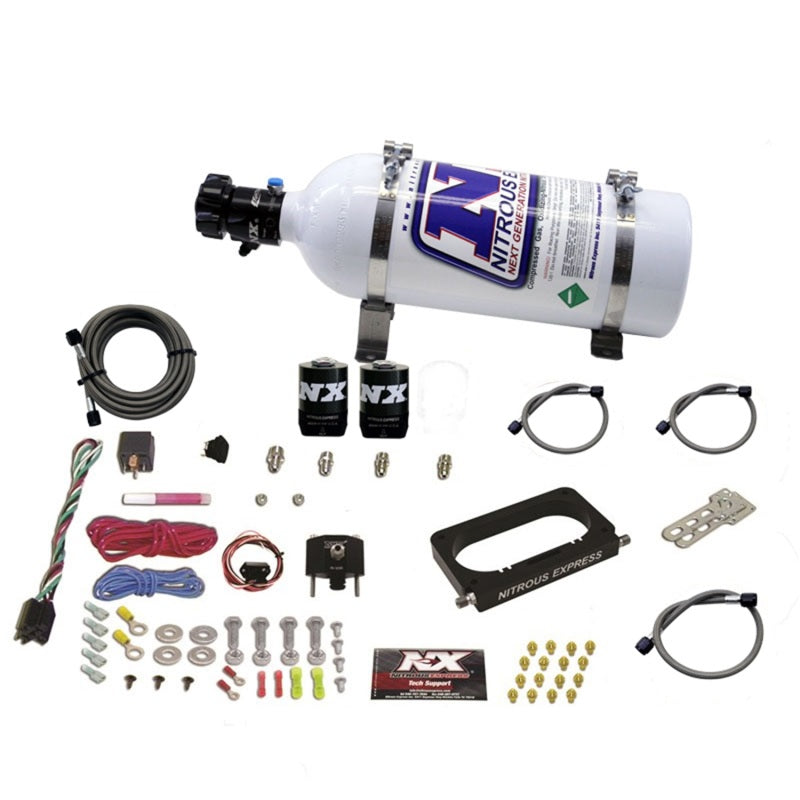 Nitrous Express Ford 4 Valve Nitrous Plate System (50-300 HP) w/ 5 lb Bottle, part 20950-05