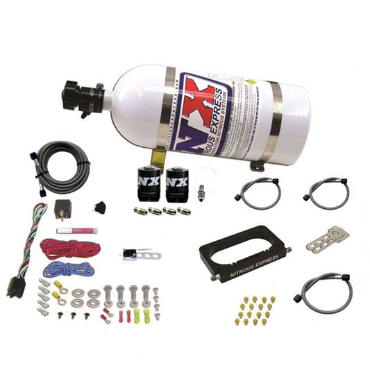 Nitrous Express Ford 4 Valve Nitrous Plate System (50-300 HP) w/ 10 lb Bottle - 20950-10