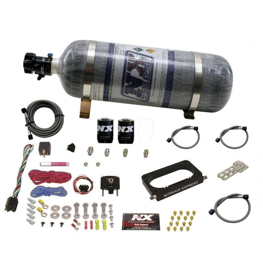 Nitrous Express Ford 4 Valve Nitrous Plate System (50-300 HP) w/ Composite Bottle - 20950-12