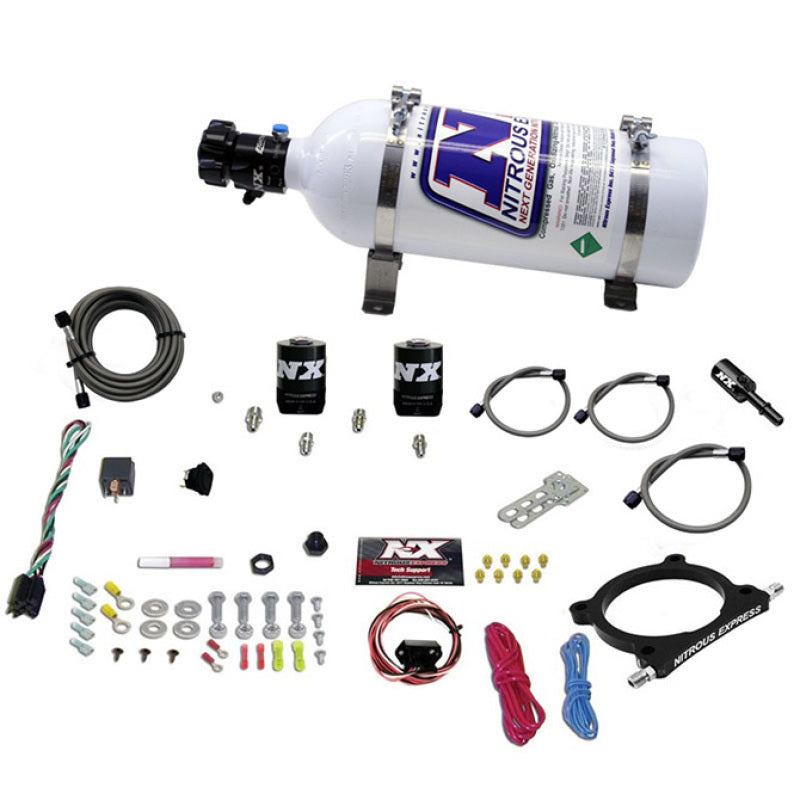 Nitrous Express 5.0L Coyote and 7.3L Godzilla Plate System (50-250 HP) with 5LB BOTTLE, part 20951-05