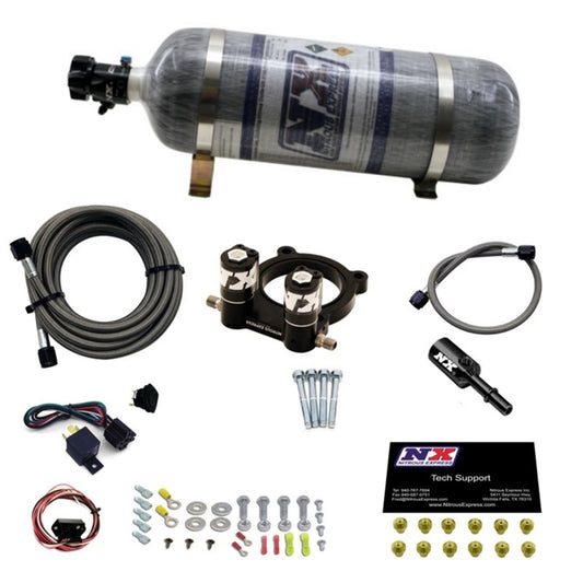 Nitrous Express Ford 4 Cyl Nitrous Plate System-2.3L Ecoboost W/ 12 lb Bottle - 20954-12