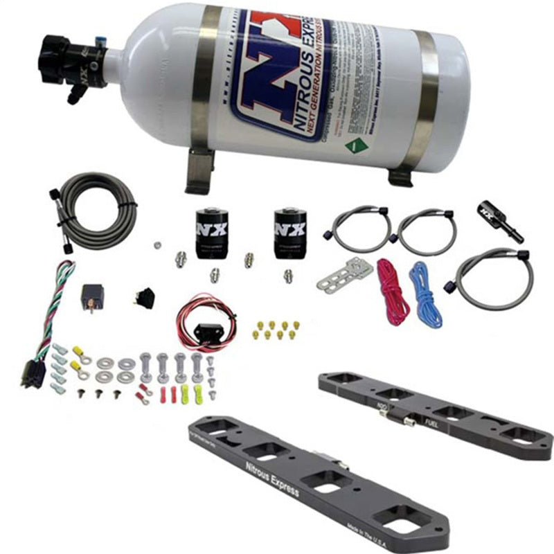 Nitrous Express Direct Port Plate System For 5.7, 6.1 and 6.4 Hemi W/ 10 lb Bottle, part 20958-10
