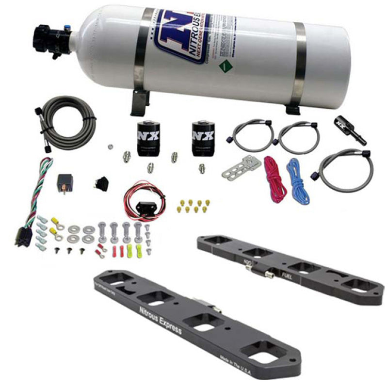 Nitrous Express Direct Port Plate System For 5.7, 6.1 and 6.4 Hemi W/ 15 lb Bottle - 20958-15