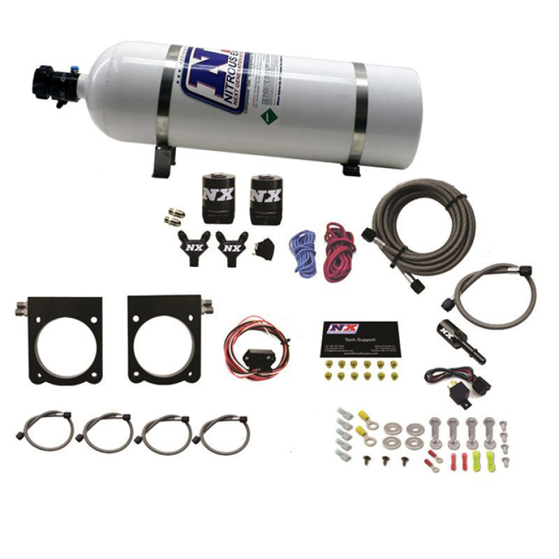 Nitrous Express Gen-V Viper Nitrous Plate System (50-400 HP) W/ 15 lb Bottle - 20970-15