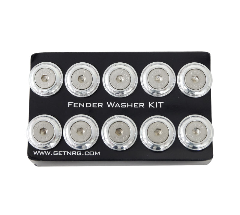 NRG Innovations FW-100 Fender Washer Kit for Plastic - Silver - 10pc – FW-100SL