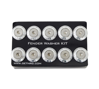 NRG Innovations FW-100 Fender Washer Kit for Plastic - Silver - 10pc – FW-100SL