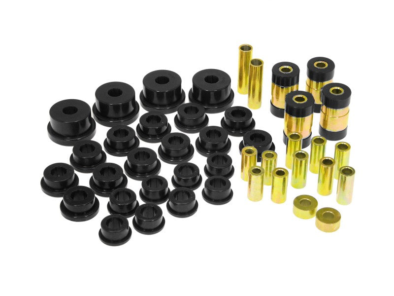 Prothane Rear Upper & Lower Control Arm Bushing Kit Black 1995-1999 Mitsubishi Eclipse & Talon AWD/FWD - 13-301-BL
