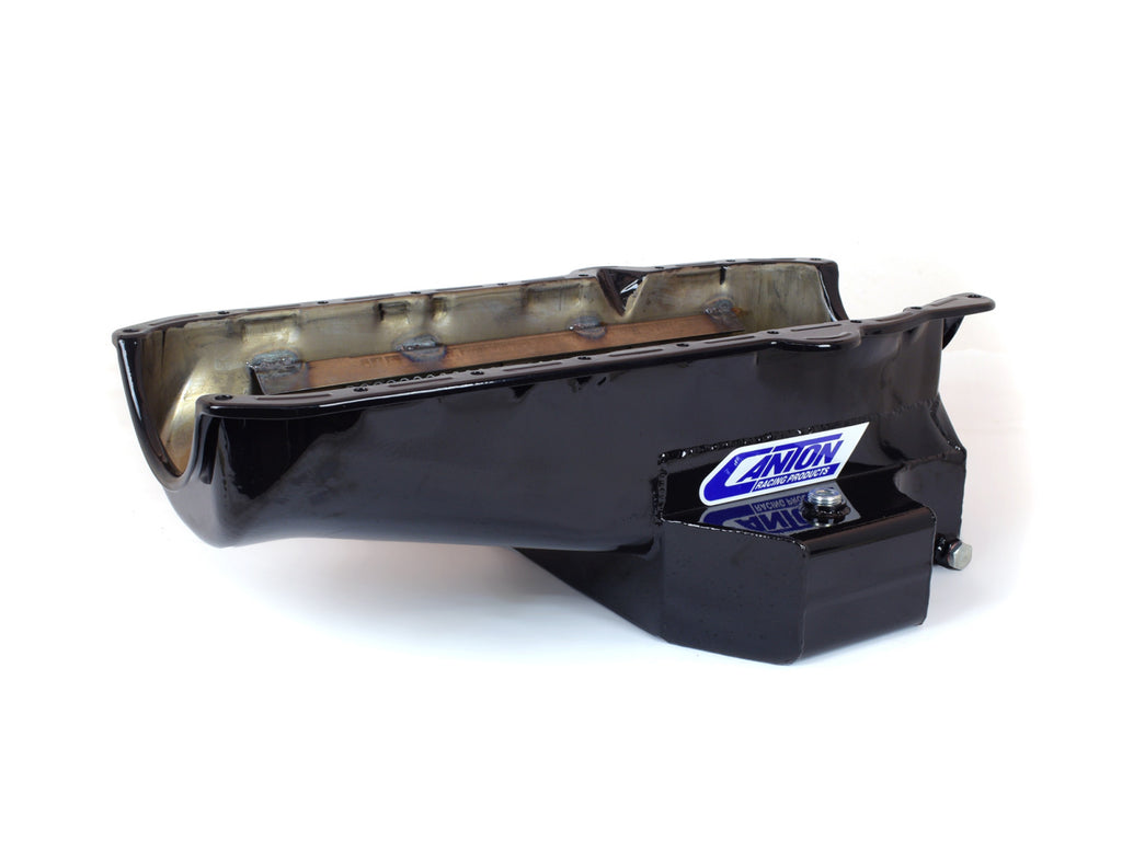 Canton 15-250TBLK Oil Pan For SBC G Body Road Race Pan 1 Piece Seal - eliteracefab.com