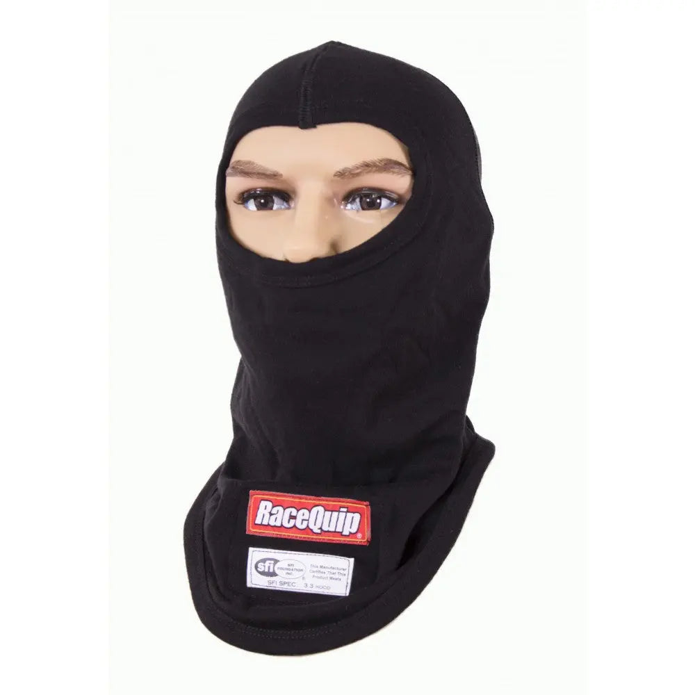 RaceQuip Black SFI 3.3 Fr Single Layer Hood - eliteracefab.com