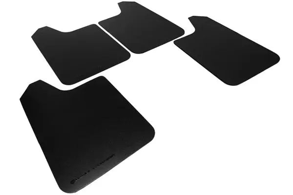 Rally Armor Universal UR Mudflaps Black Urethane Grey Logo - eliteracefab.com