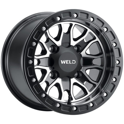 Weld UTV RF Series Raptor U501 15x8 Raptor Beadlock 4x156 4BS Satin BLK MIL - eliteracefab.com