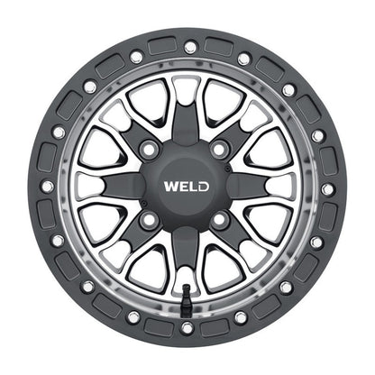 Weld UTV RF Series Raptor U501 15x8 Raptor Beadlock 4x156 4BS Satin BLK MIL - eliteracefab.com