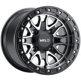 Weld UTV RF Series Raptor U501 15x8 Raptor Beadlock 4x136 4BS Satin BLK MIL