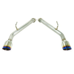 Remark 2014+ Infiniti Q50 Axle Back Exhaust w/Burnt Stainless Double Wall Tip - eliteracefab.com