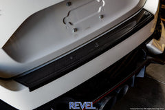 Revel GT Dry Carbon Rear Bumper Applique 17-18 Honda Civic Type-R & Hatchback - 1 Piece - eliteracefab.com