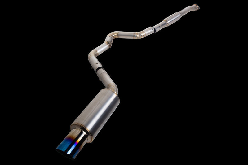 Revel Medallion Ultra Ti titanium catback exhaust system for 2015-2021 Subaru WRX and STI with single exit burnt tip - T60188R