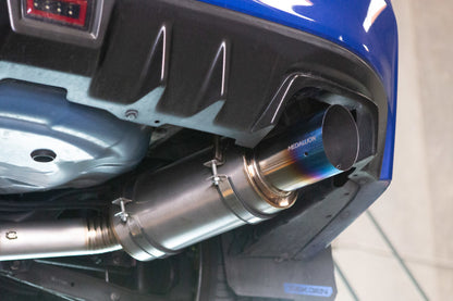 Revel Medallion Ultra Ti titanium catback exhaust system for 2015-2021 Subaru WRX and STI with single exit burnt tip - T60188R