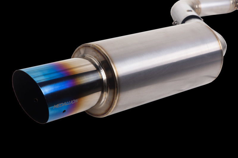 Revel Medallion Ultra Ti titanium catback exhaust system for 2015-2021 Subaru WRX and STI with single exit burnt tip - T60188R