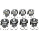 Mahle OE Ford 6.4L Diesel .75MM 2008-2010 F-250/F-350/F-450/F-550 Piston With Rings Set (Set of 8)