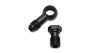 Vibrant Single -6AN 9/16-24 Aluminum Male Banjo Adapter Assembly.