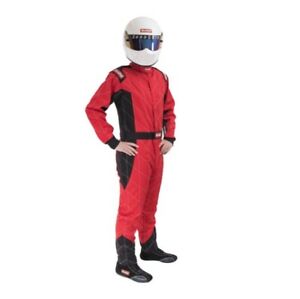RaceQuip Red Chevron-1 Suit - SFI-1 Small - eliteracefab.com
