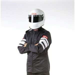 RaceQuip Black SFI-5 Jacket - Small - eliteracefab.com