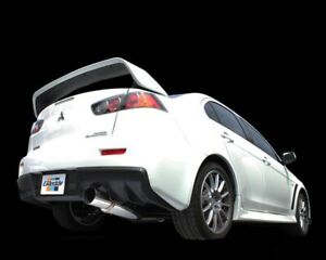 GReddy Revolution RS Single Right Sided Catback Exhaust System Mitsubishi EVO X 2008-2015 - eliteracefab.com