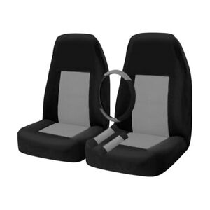 Rampage 1987-1995 Jeep Wrangler(YJ) Comfort Combo Seat Covers - Black/Grey - eliteracefab.com