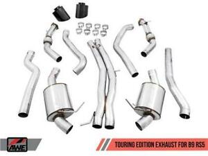 AWE Tuning Audi B9 RS5 Touring Edition Exhaust - w/ Diamond Black RS Tips - eliteracefab.com