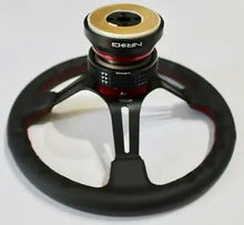 Load image into Gallery viewer, NRG Short Hub Adapter Mazda 626/Miata/Protege/RX-7/RX-8/MX-3/MX-6 - Black - eliteracefab.com