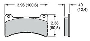 Wilwood Pad Set BP-10 4812 Dynapro-Low Profile - eliteracefab.com