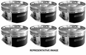 MANLEY Piston Set w/ Rings 86mm STD Bore 9:1 Dish Toyota Supra Turbo - eliteracefab.com