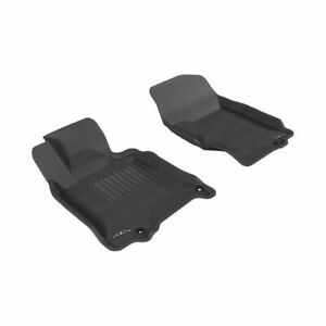 3D MAXpider 2007-2015 Infiniti Q40/G35/37 Kagu 1st & 2nd Row Floormats - Black - eliteracefab.com