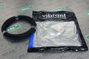 Vibrant -12AN x 20 ft. Nylon Braided Flex Hose with PTFE Liner - Black.