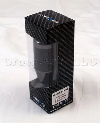 NRG Black Carbon Fiber Fatboy Style Shift Knob Universal - eliteracefab.com