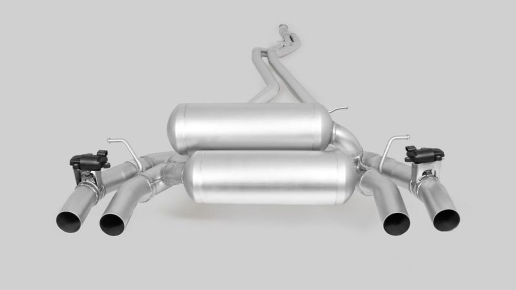 Remus 2016 BMW M2 F87 Coupe 3.0L Cat Back Exhaust w/Straight Cut Chrome Tail Pipe Set - eliteracefab.com