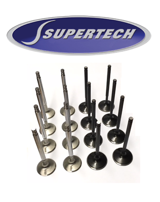 Supertech Nissan SR20VE Black Nitrided Intake Valve - +1mm Oversize - Set of 8