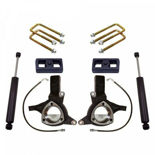 MaxTrac 07-16 GM C1500 2WD w/Cast Steel Susp. 5in Rear Lift Kit - eliteracefab.com