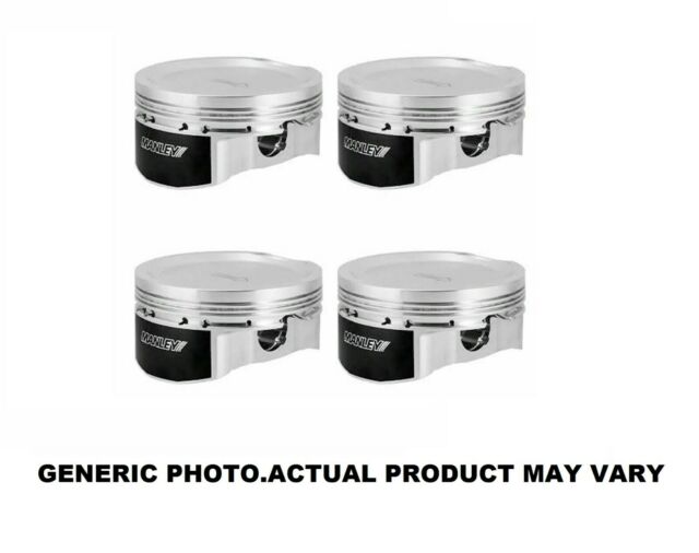 MANLEY 636005C-4 Piston Kit Set (Ford 2.0L Eco Boost 88mm +.5mm Size Bore 9.3:1 Dish) - eliteracefab.com