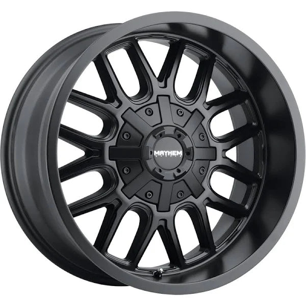 Mayhem 8107 Cogent 20x9 / 6x135 BP / 0mm Offset / 106mm Hub Matte Black Wheel Mayhem