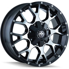 Load image into Gallery viewer, Mayhem 8304 Delta 17x9 / 6x139.7 BP / 0mm Offset / 106mm Hub Matte Gunmetal w/ Matte Black Lip Wheel