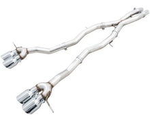 Load image into Gallery viewer, AWE Track Edition Catback Exhaust for BMW G8X M3/M4 - Chrome Silver Tips - eliteracefab.com