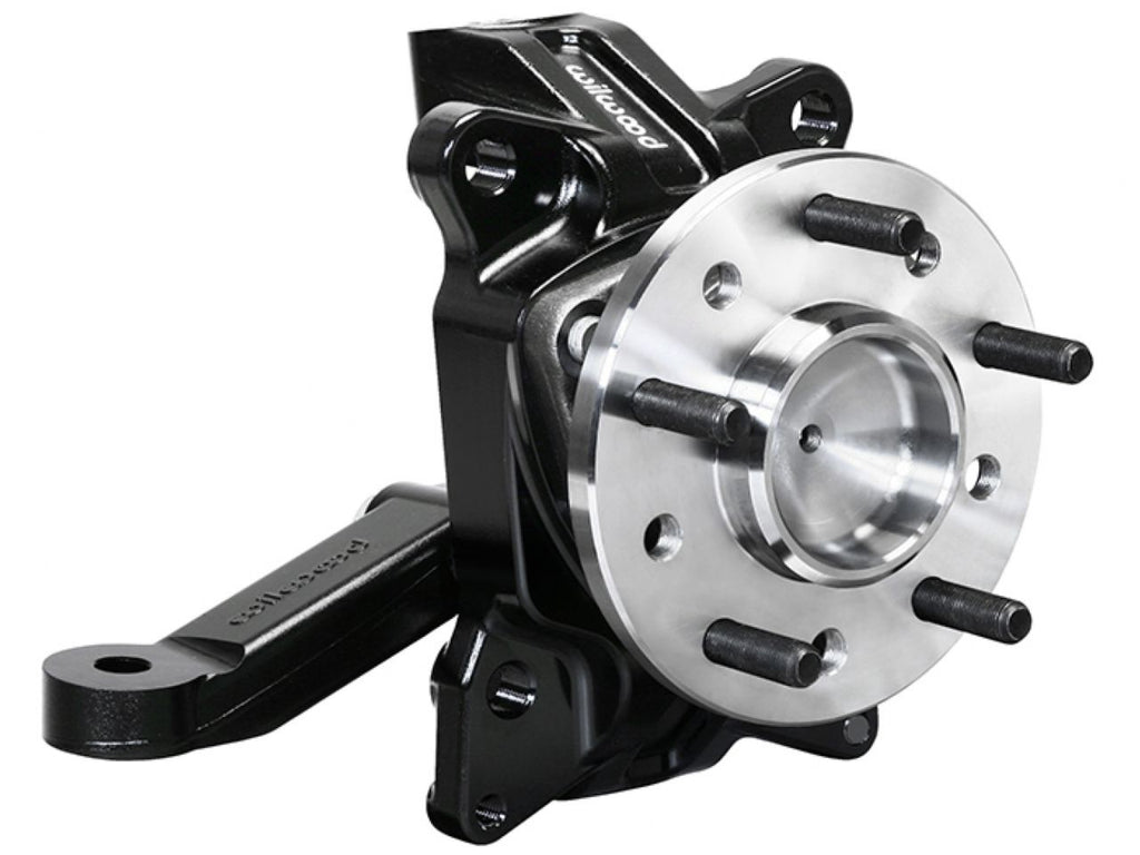 Wilwood Spindle Kit Pair w/ Hub & Steering Arm 71-87C10 Pickup 2.50in Drop - eliteracefab.com