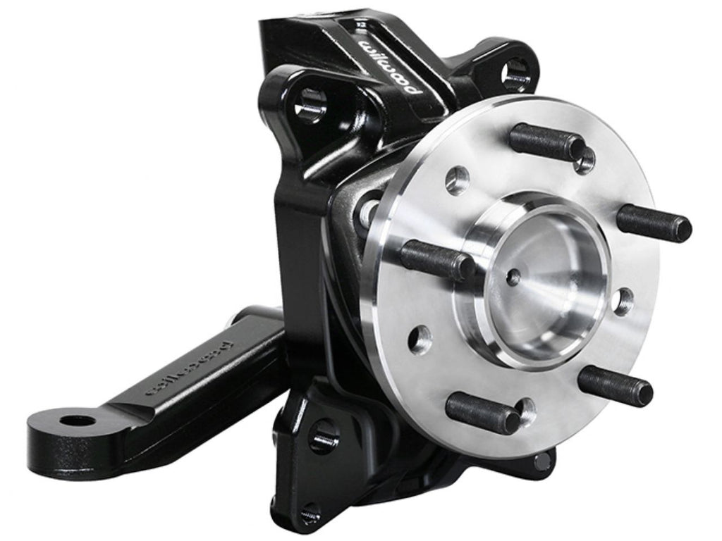 Wilwood Spindle Kit Pair w/ Hub & Steering Arm 63-70 C10 Pickup 2.50in Drop - eliteracefab.com