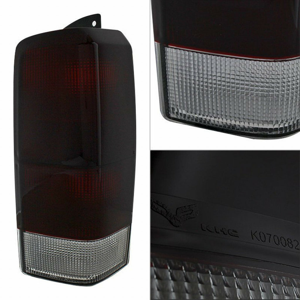 Xtune Jeep Cherokee 1997-2001 OEM Style Tail Lights Red Smoked ALT-JH-JC97-OE-RSM - eliteracefab.com