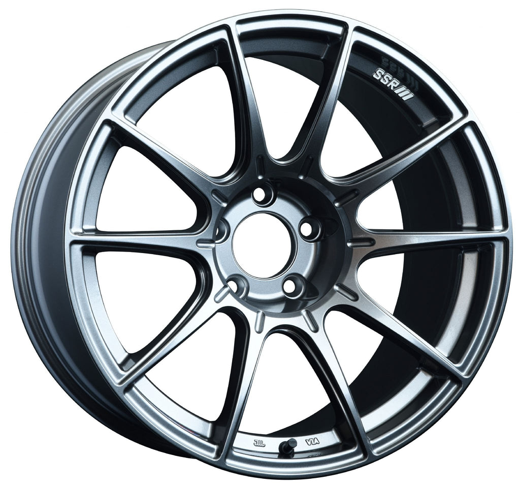 SSR GTX01 18x9.5 5x100 40mm Offset Dark Silver Wheel FRS / BRZ - eliteracefab.com