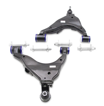 SuperPro TRC481 front lower control arms fit Lexus GX470, Toyota 4Runner, and FJ Cruiser.