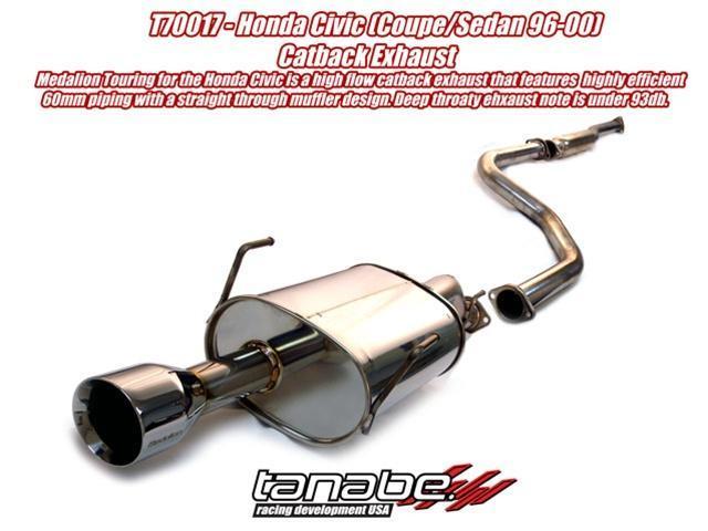 Revel Medallion Touring-S Catback Exhaust 96-00 Honda Civic Coupe Si / Sedan EX - eliteracefab.com